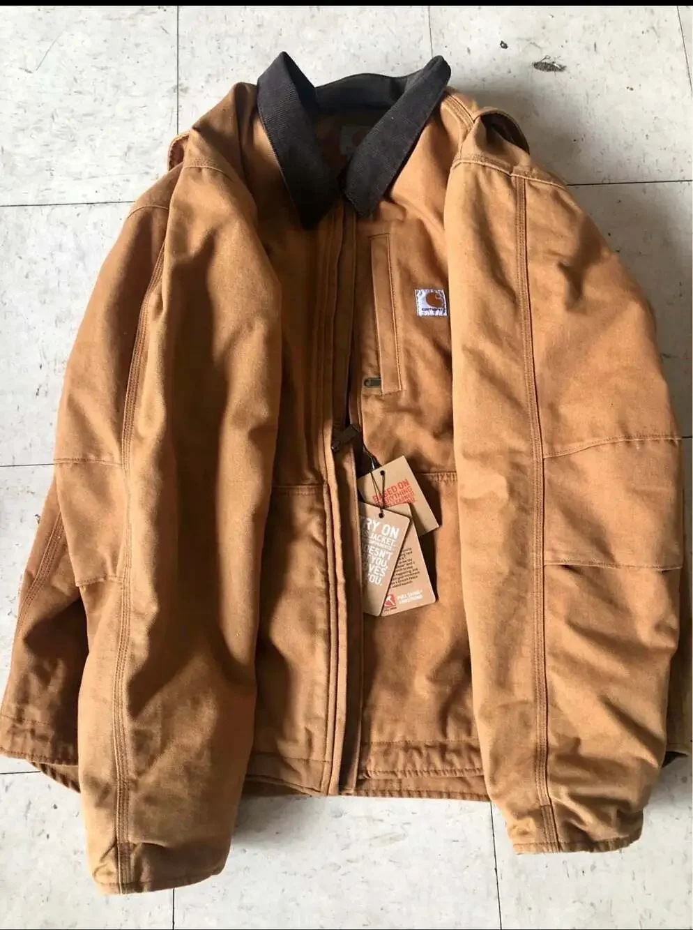 Carhartt Full Swing Armstrong Active Work Jacket Brown Carhartt Brown With Tags